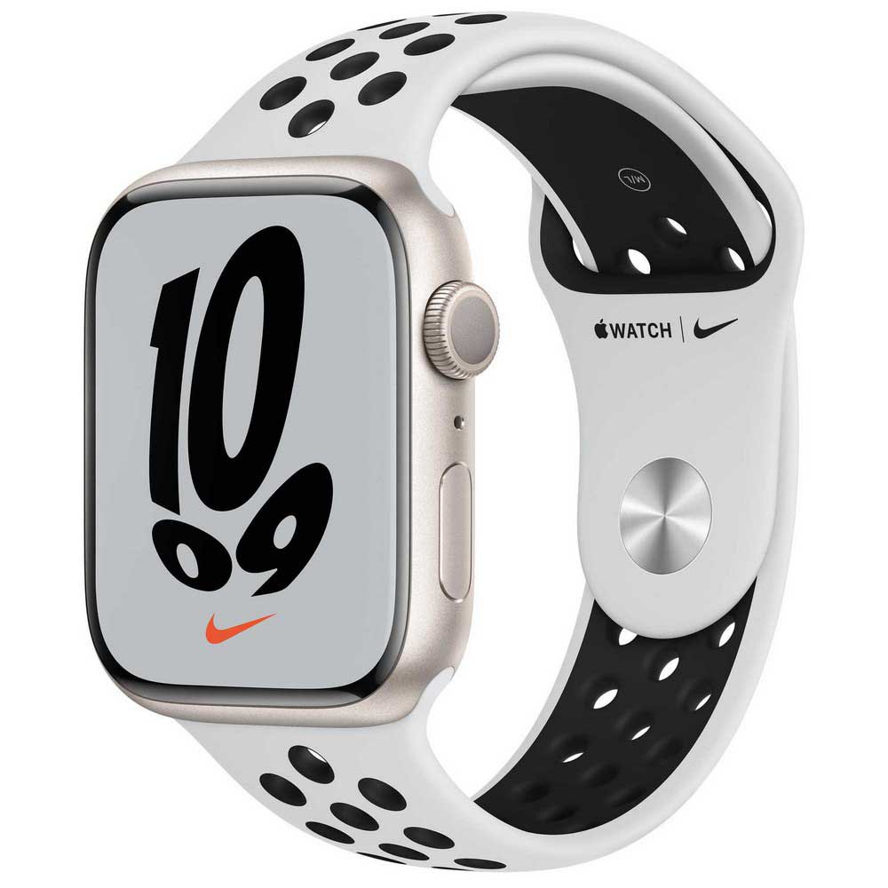 Apple Watch Series 7 Nike 41mm Aluminium Sport Band White Black