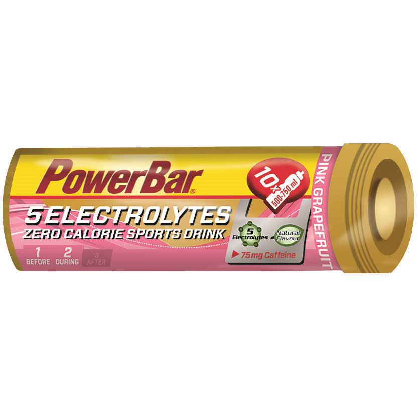 Powerbar 5 Electrolytes Comprimidos Toronja Rosa Cafeína One Size Orange