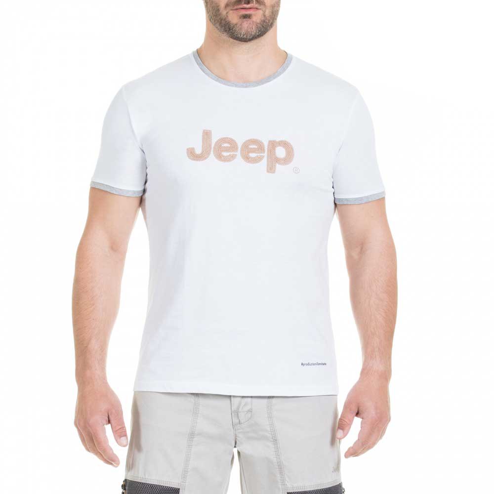 jeep o100836w012 short sleeve t-shirt blanc s homme