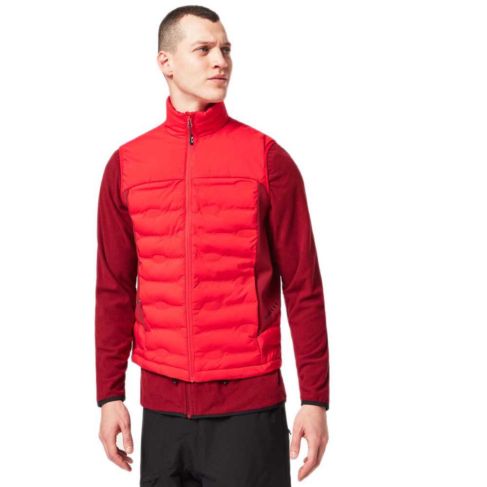 oakley apparel ellipse rc quilted vest rouge l homme