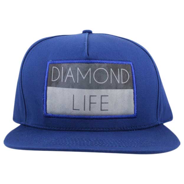 Diamond Life Flag Snapback One Size Royal