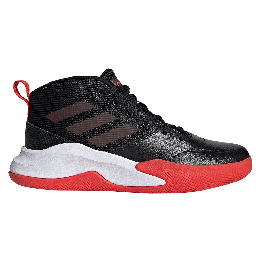 Adidas Own The Game Kid Wide EU 32 Core Black / Active Red / Ftwr White