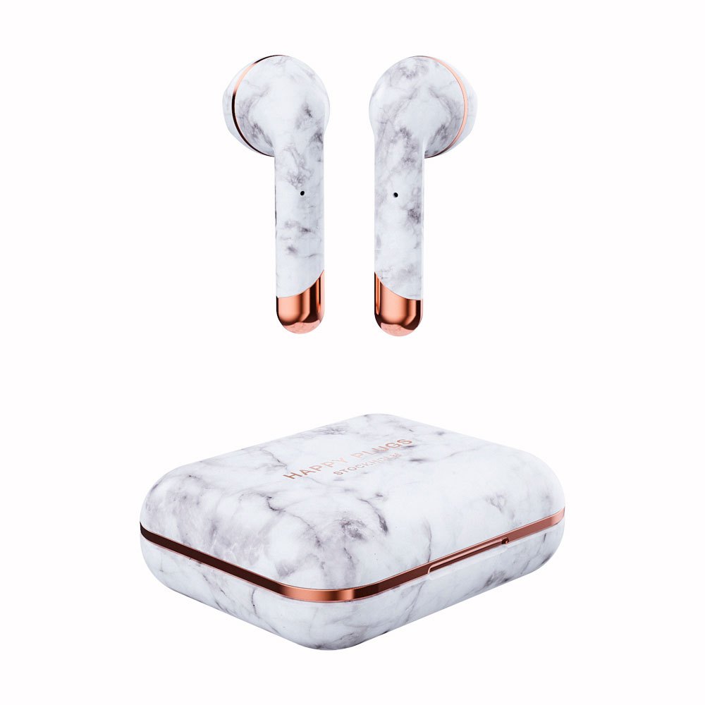 Happy Plugs Air 1 True Wireless One Size White Marble
