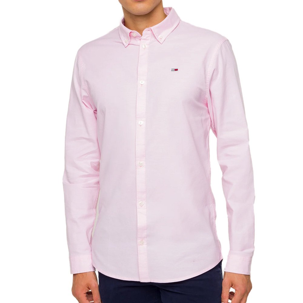 Tommy Jeans Stretch Oxford M Oxford Pink
