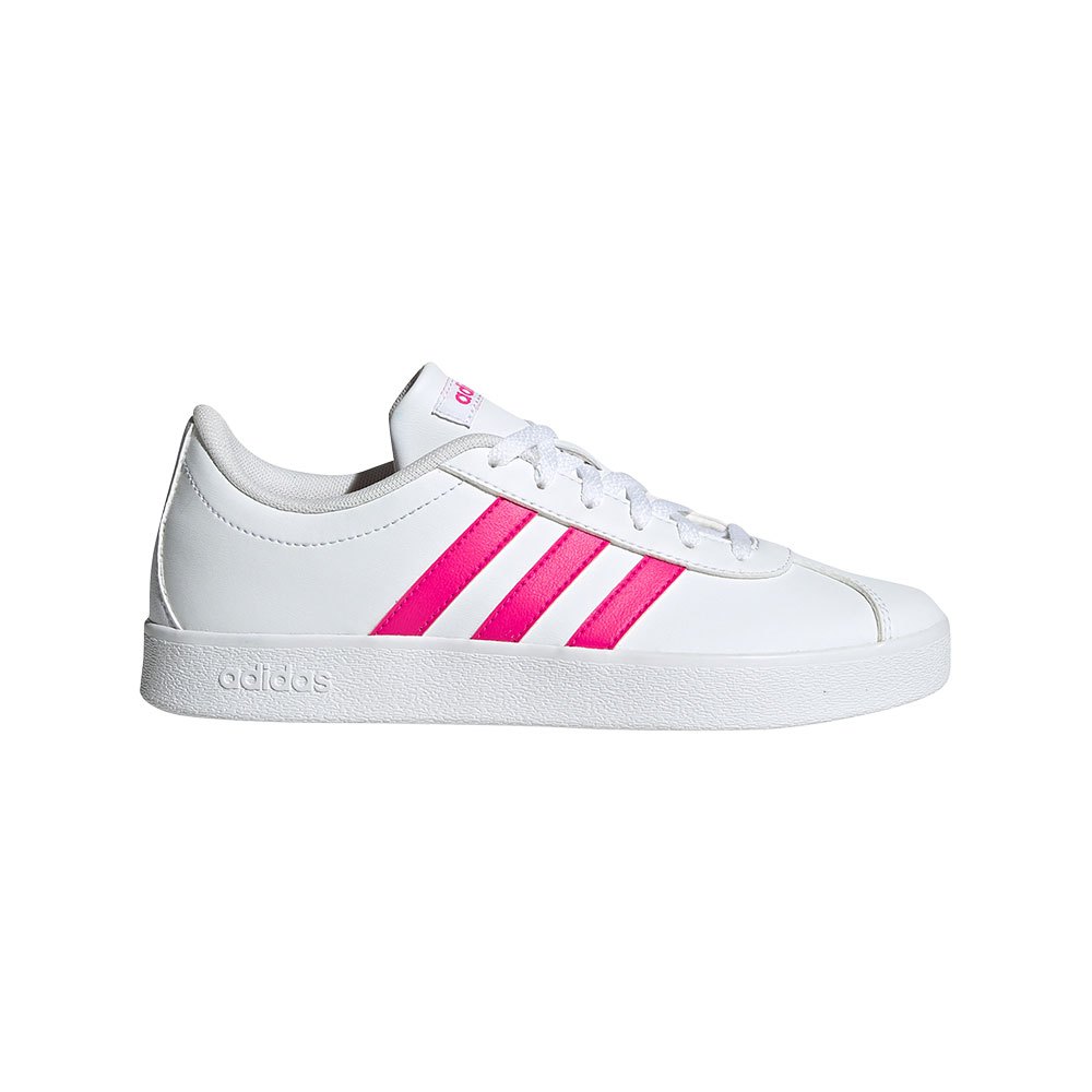 Adidas Vl Court 2.0 Kid EU 31 Footwear White / Shock Pink / Footwear White