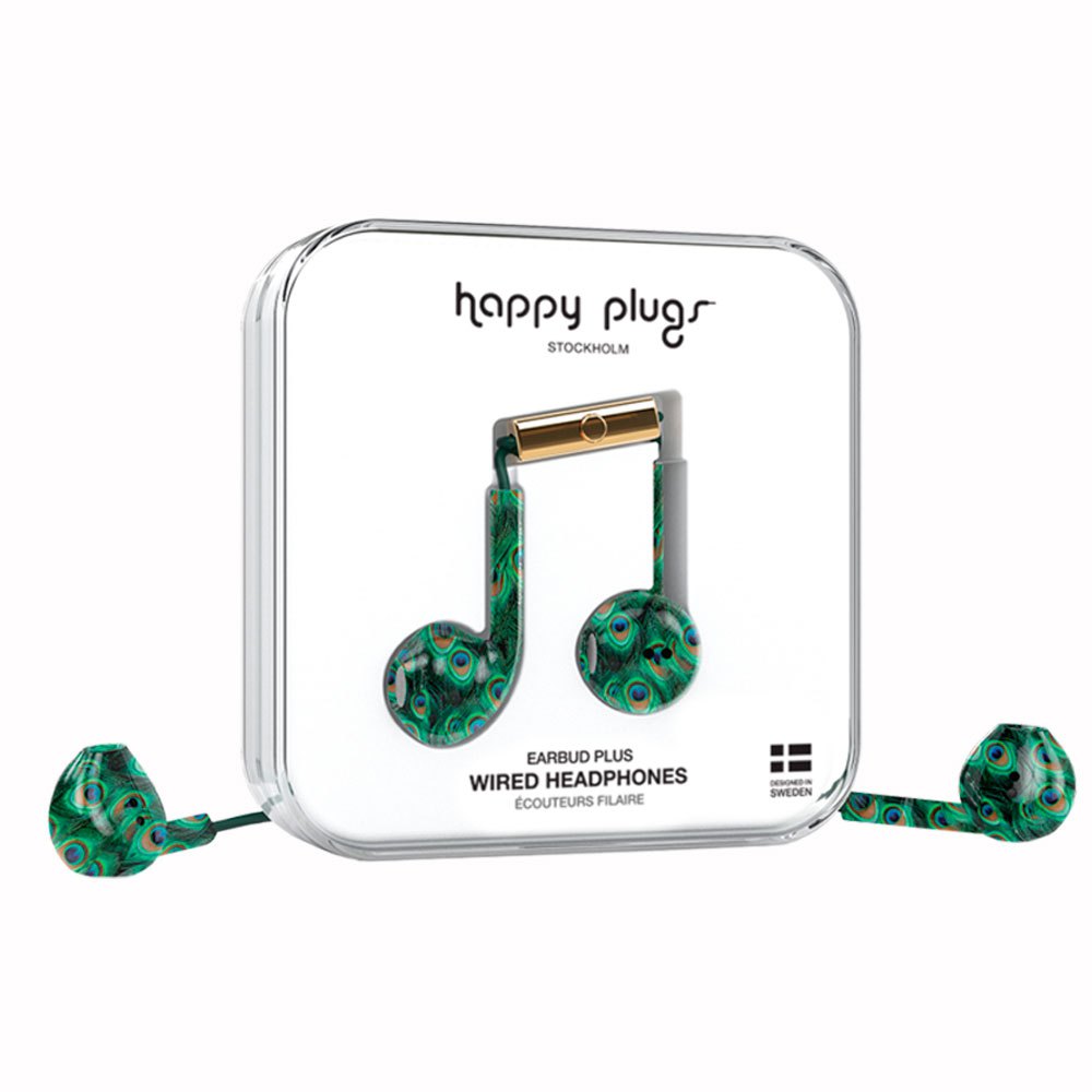 Happy Plugs Earbud Plus Wired One Size Peacock