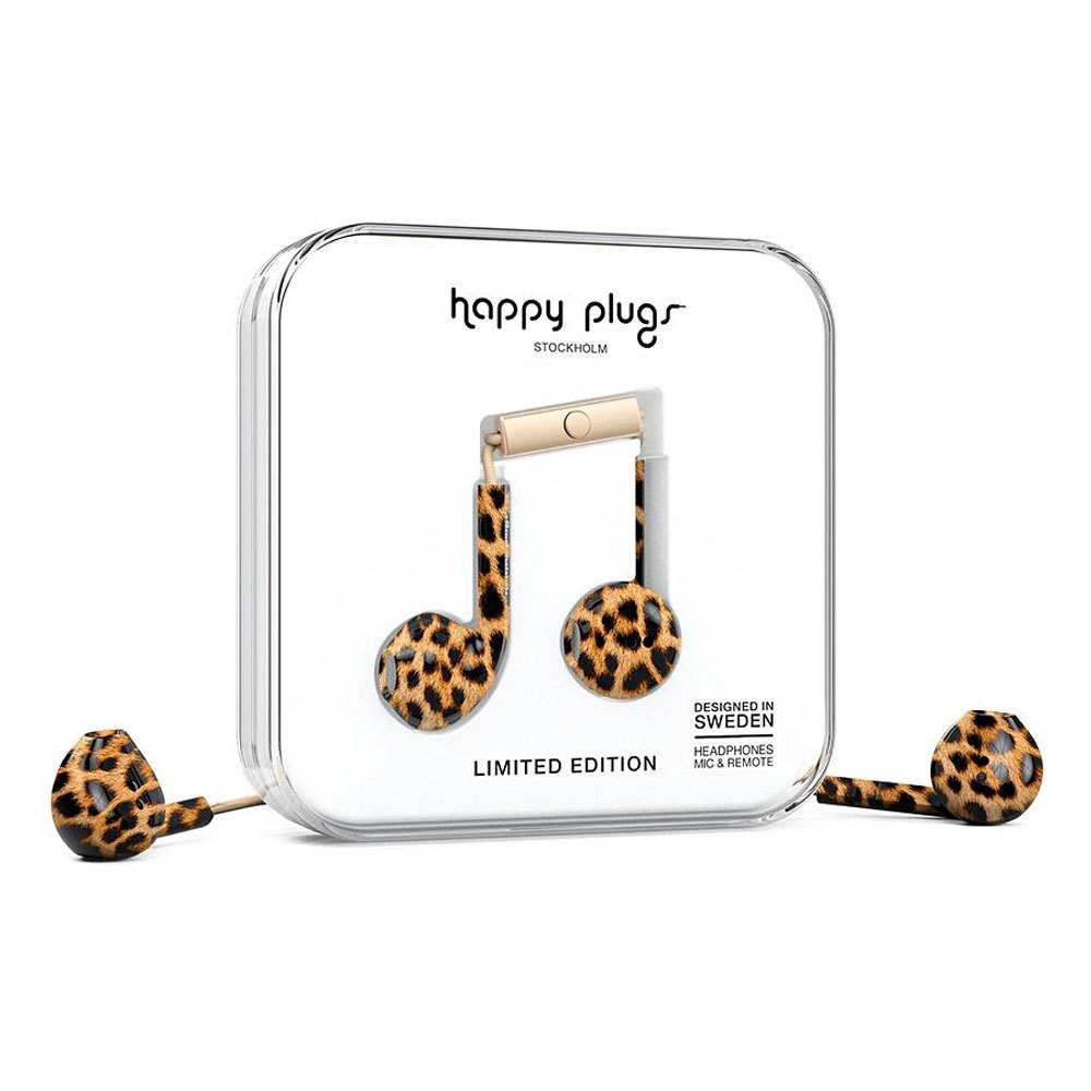 Happy Plugs Earbud Plus Wired One Size Leopard