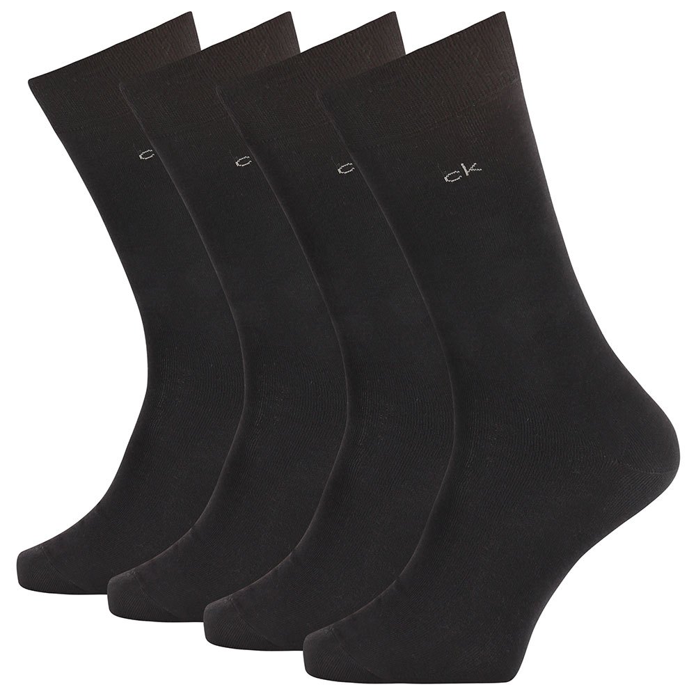Calvin Klein Heel Toe Freddie Crew 4 Pack One Size Black