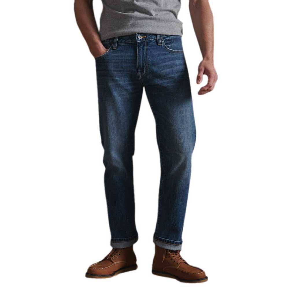 Superdry Tailored Straight 36 Tompkins Mid Blue