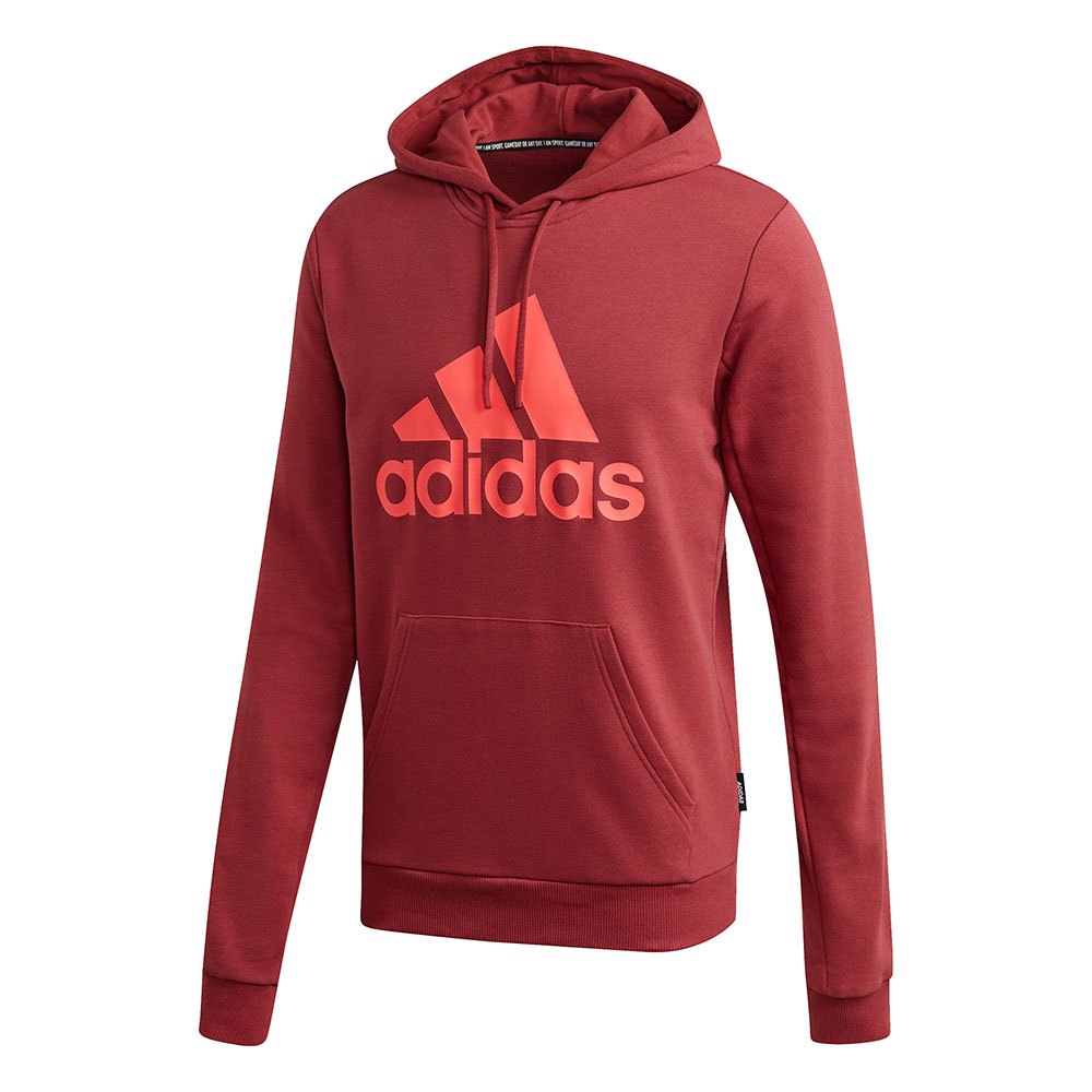 Adidas Mh Badge Of Sport Pullover French Terry L Legacy Red