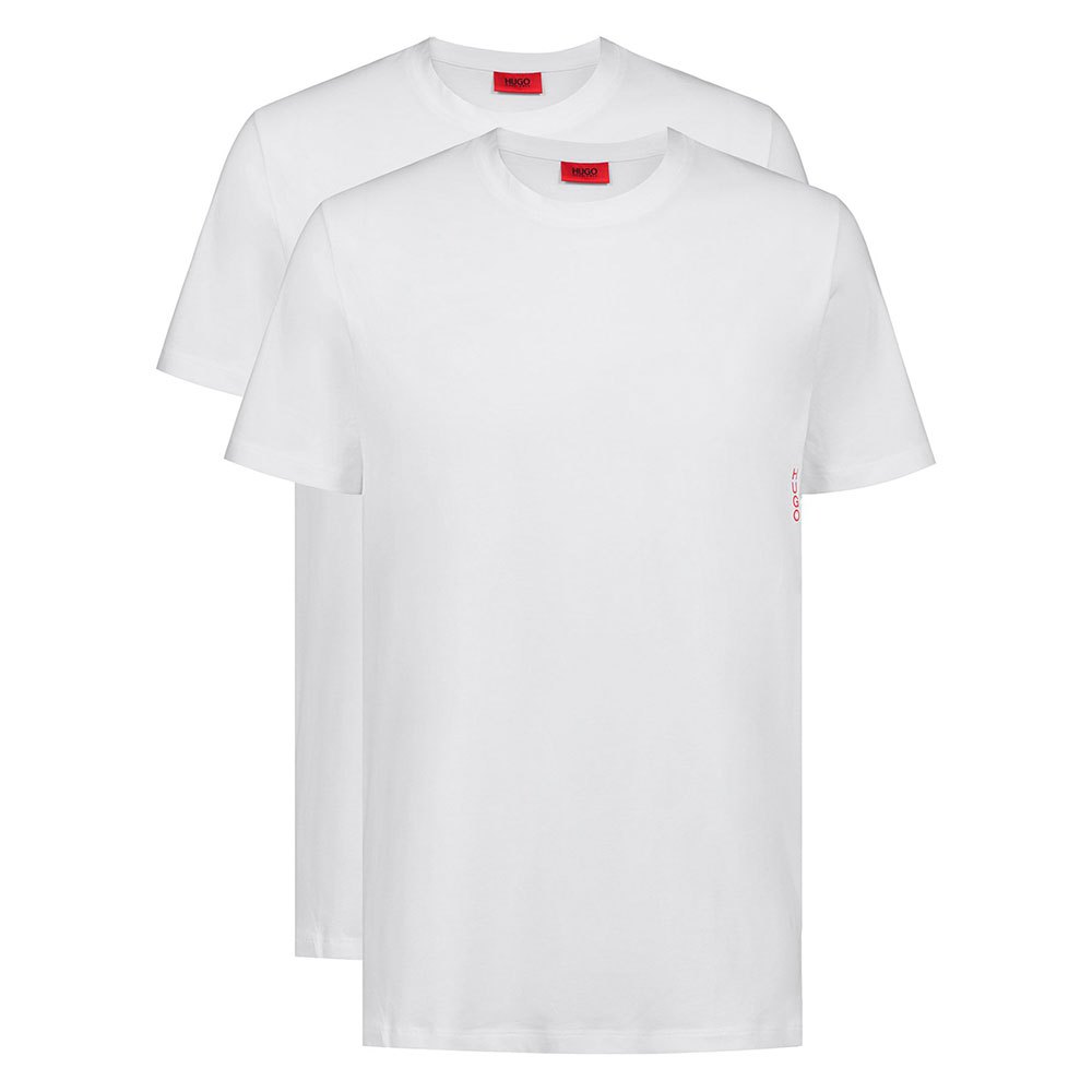 Hugo T-shirt Ribbed Neck 2 Pack XXL White