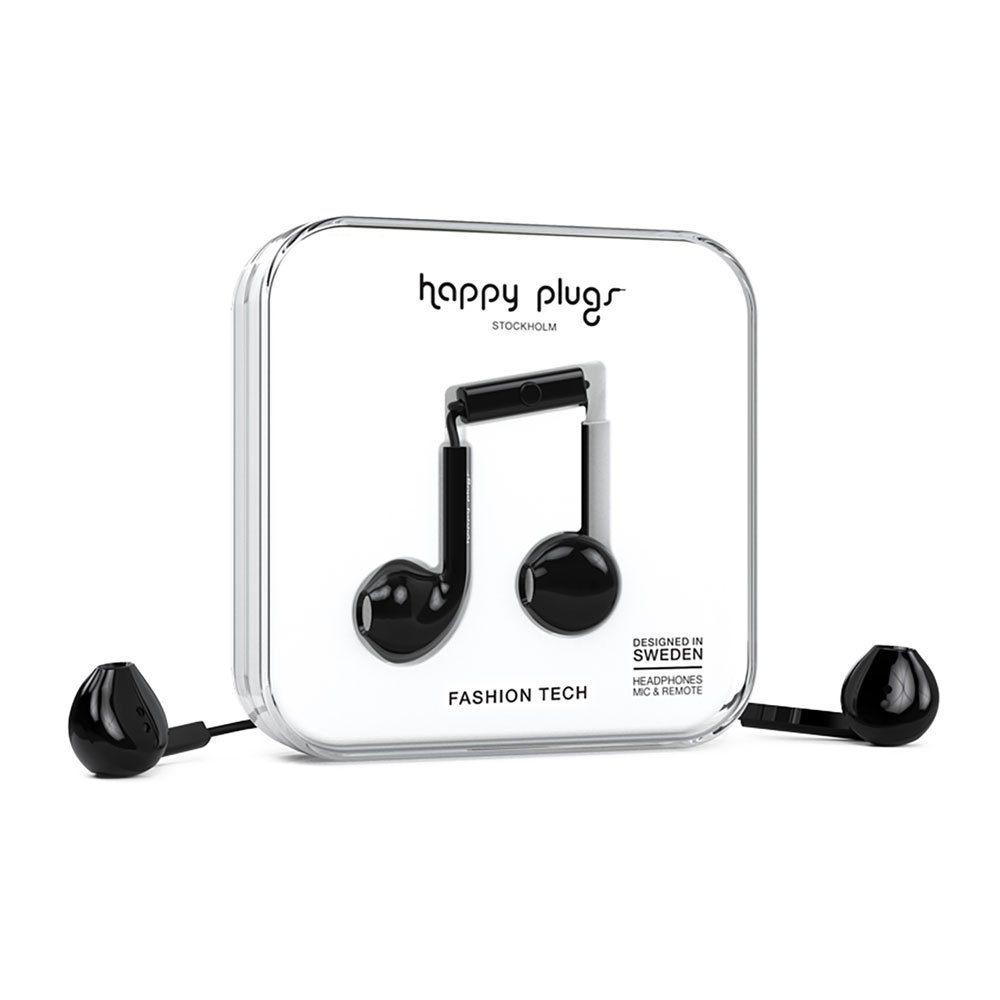 Happy Plugs Earbud Plus Wired One Size Black