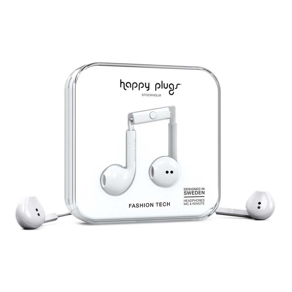 Happy Plugs Earbud Plus Wired One Size White
