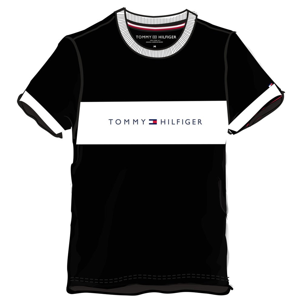 Tommy Hilfiger Underwear Crew Neck Logo Flag XL Pvh Black