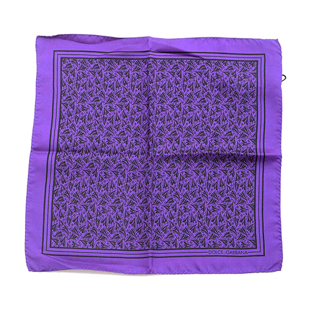 Dolce & Gabbana 733157 Silk Handerkerchief One Size Purple