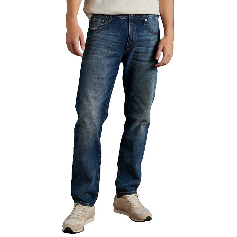 Superdry Tailored Straight 32 Sixway Mid Blue