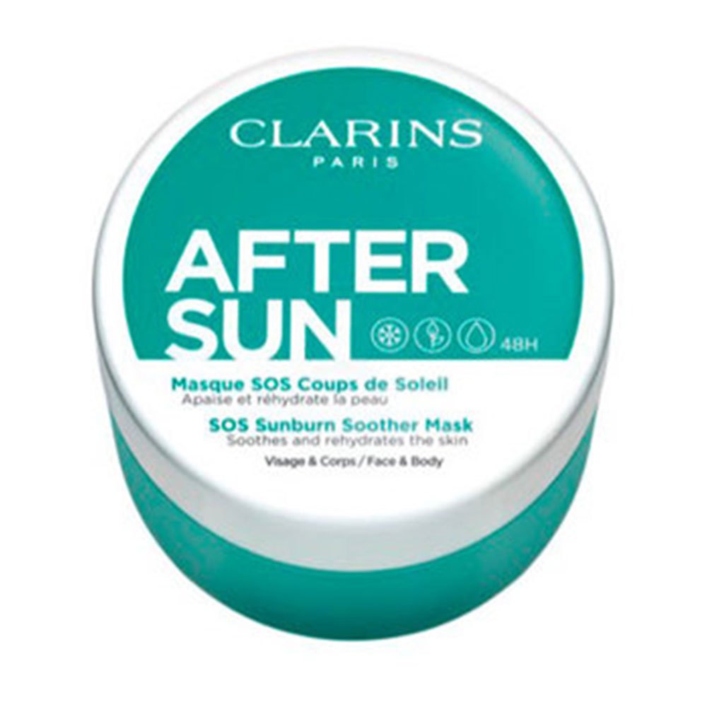 Clarins After Sun Sos Sunburn Soother Mask 100ml One Size Green