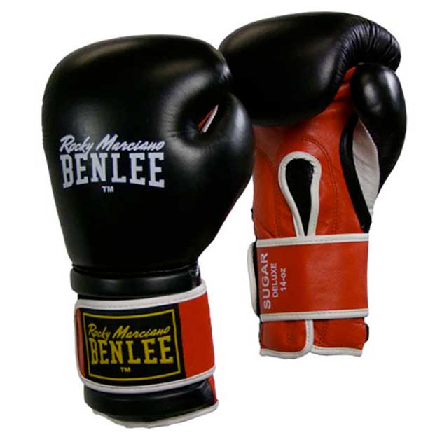 Benlee Sugar Deluxe Combat Gloves Noir 16 Oz