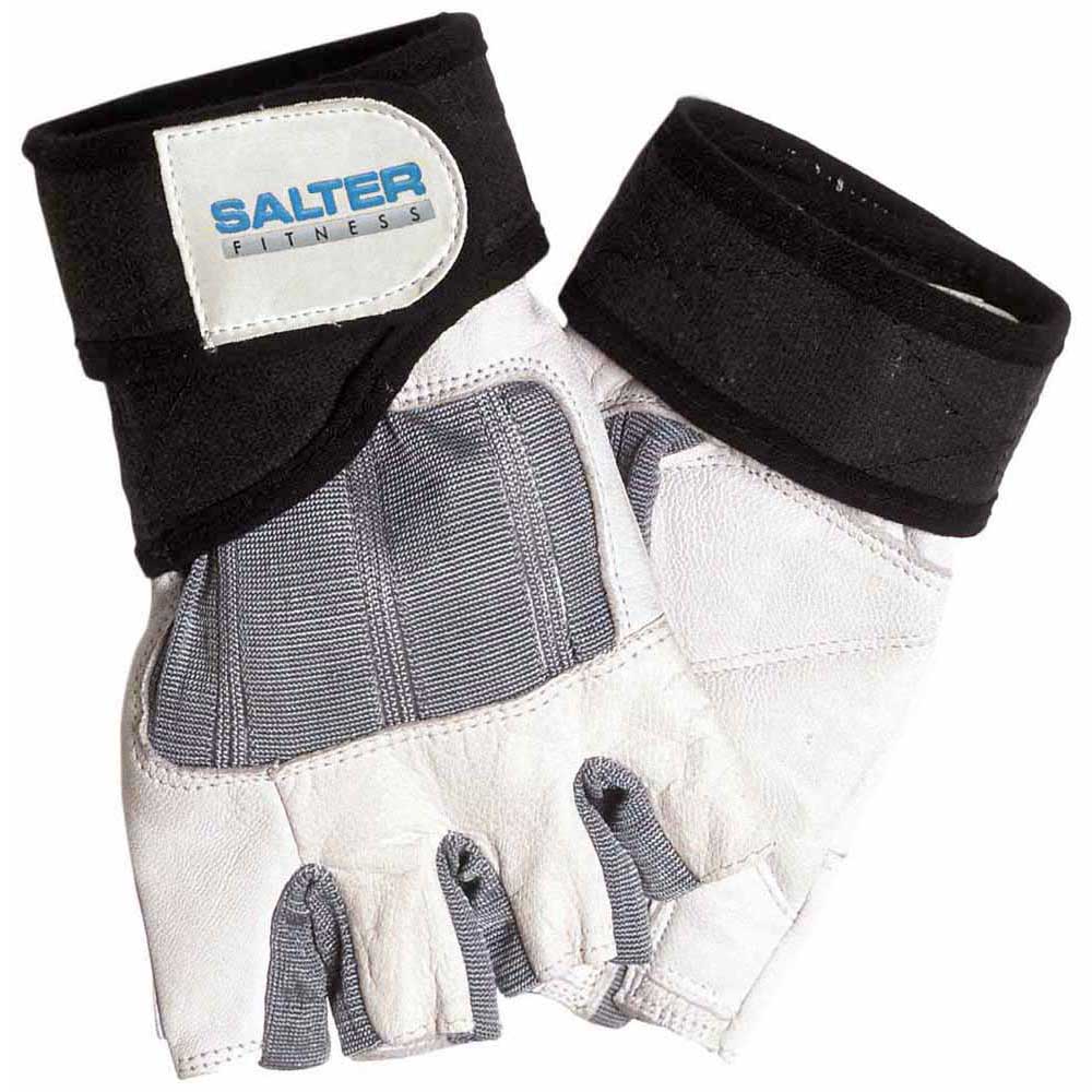 Salter Leather&spandex Training Gloves Gris XL