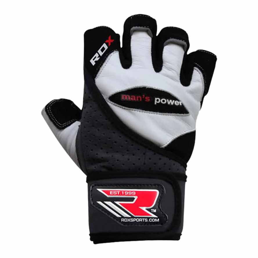 Rdx Sports Gym Glove Leather L White / Black