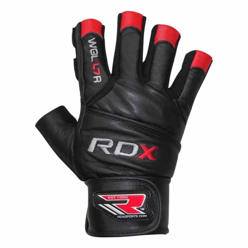 Rdx Sports Gym Glove Leather Noir L