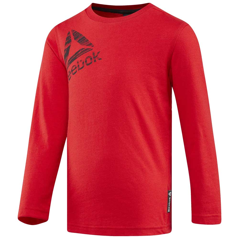 Reebok Essentials Long Sleeve T-shirt Rouge 7-8 Years Garçon