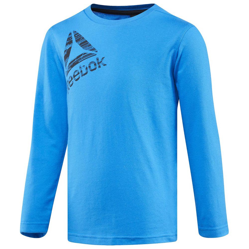 Reebok Essentials Long Sleeve T-shirt Bleu 5 Years Garçon