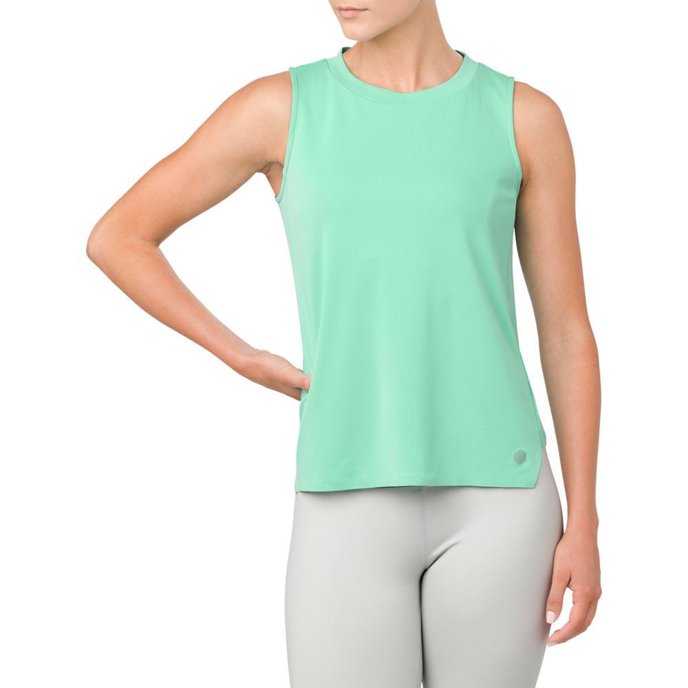 Asics Gel Cool Sleeveless T-shirt Vert XS Femme