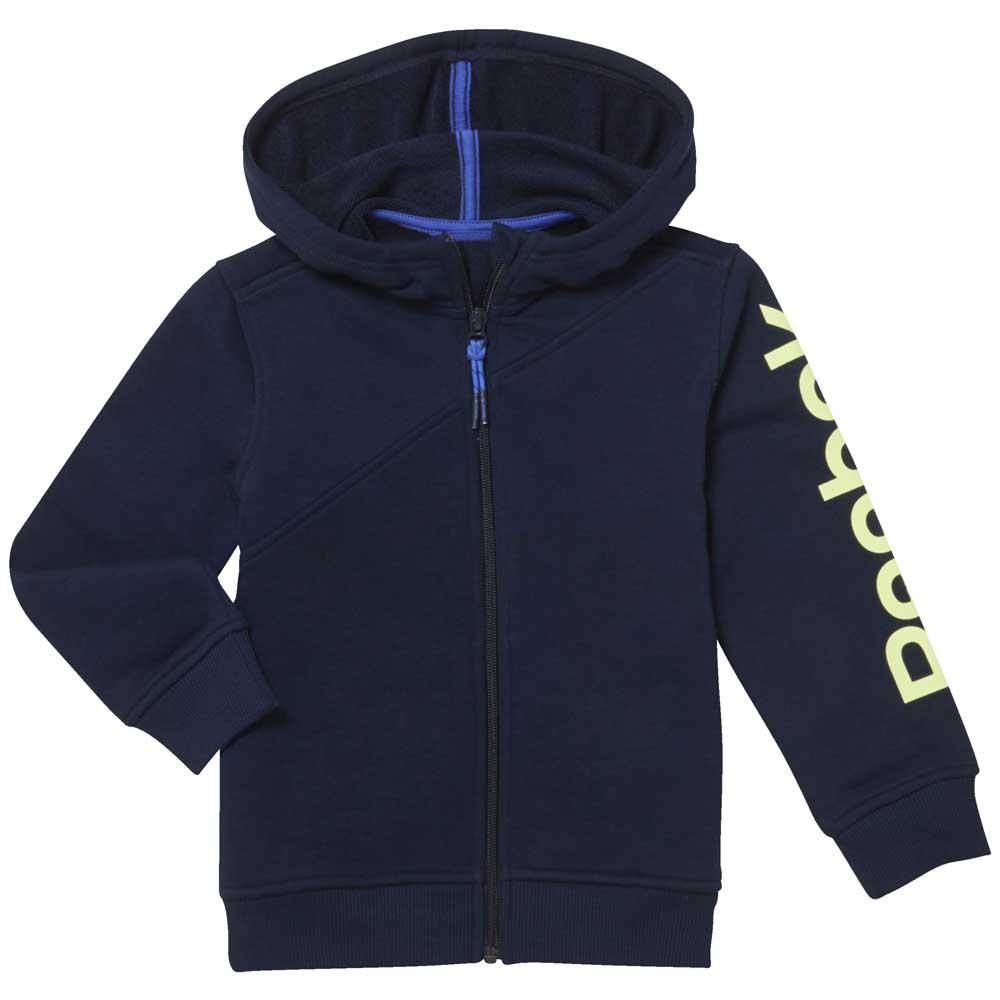 Reebok Essentials Full Over The Head Hoody Full Zip Sweatshirt Bleu 7-8 Years