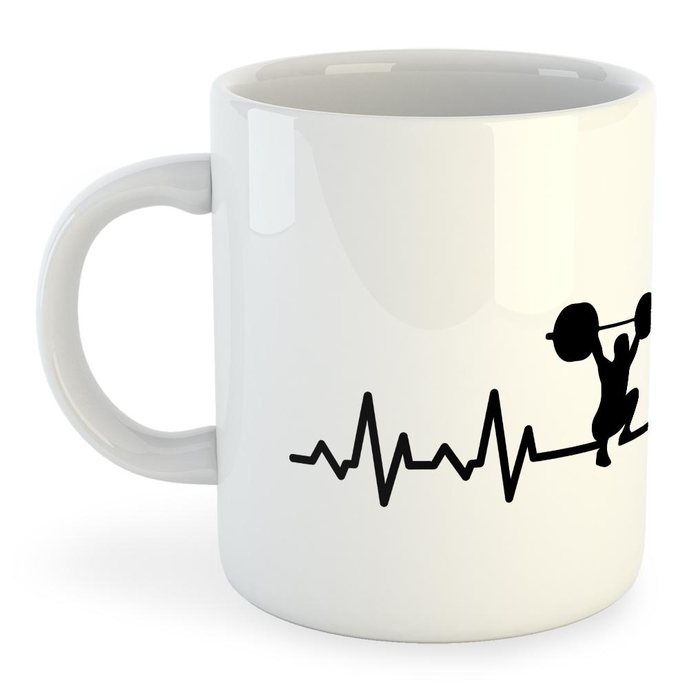 Kruskis Fitness Heartbeat Mug 325ml Blanc