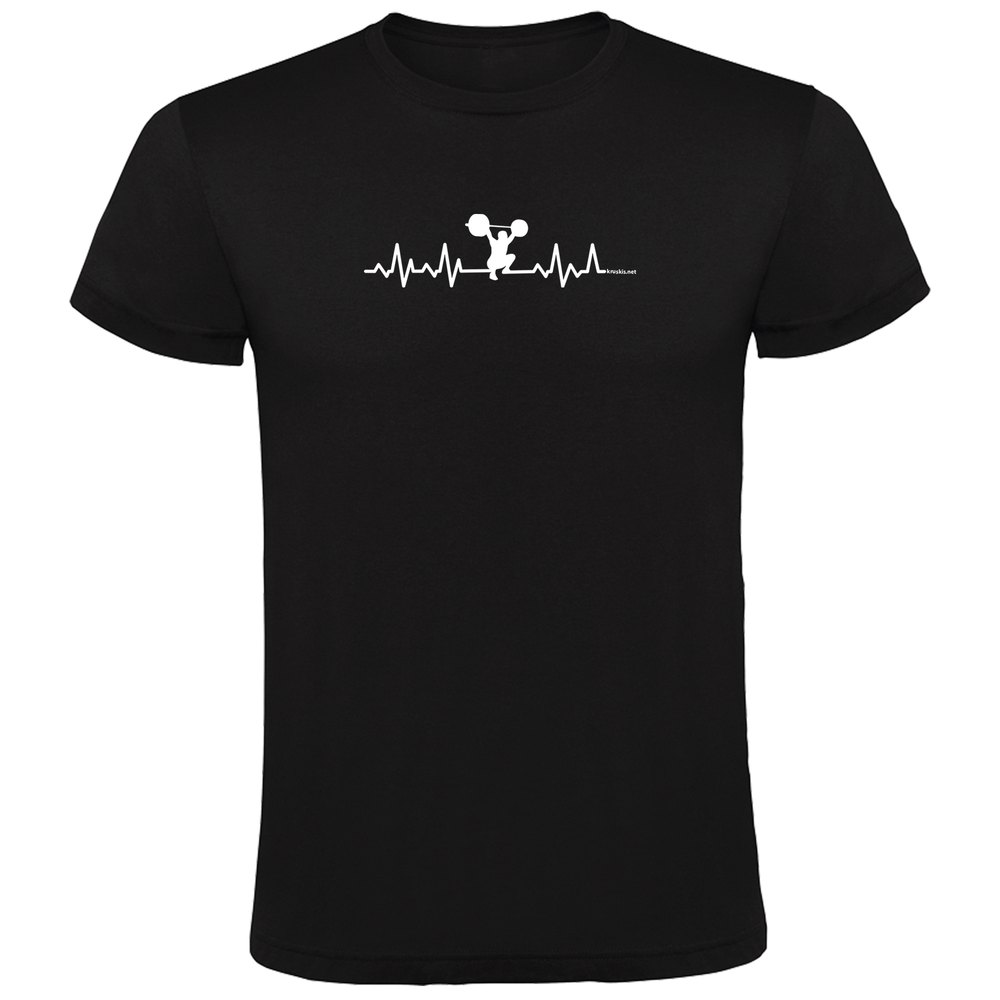 Kruskis Fitness Heartbeat Short Sleeve T-shirt Noir 2XL Homme