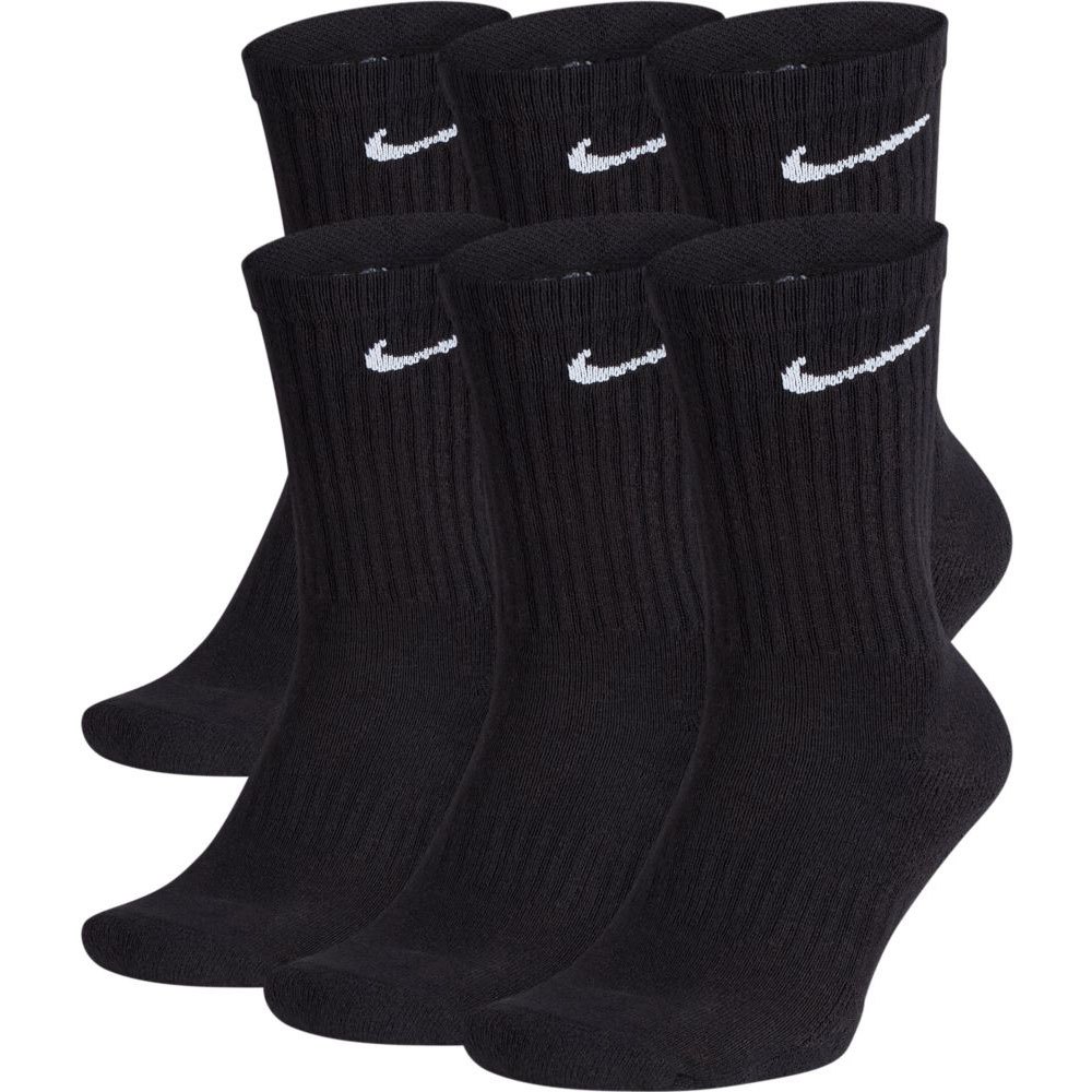 Nike Everyday Cushion Crew Band Socks 6 Pairs Noir EU 42-46