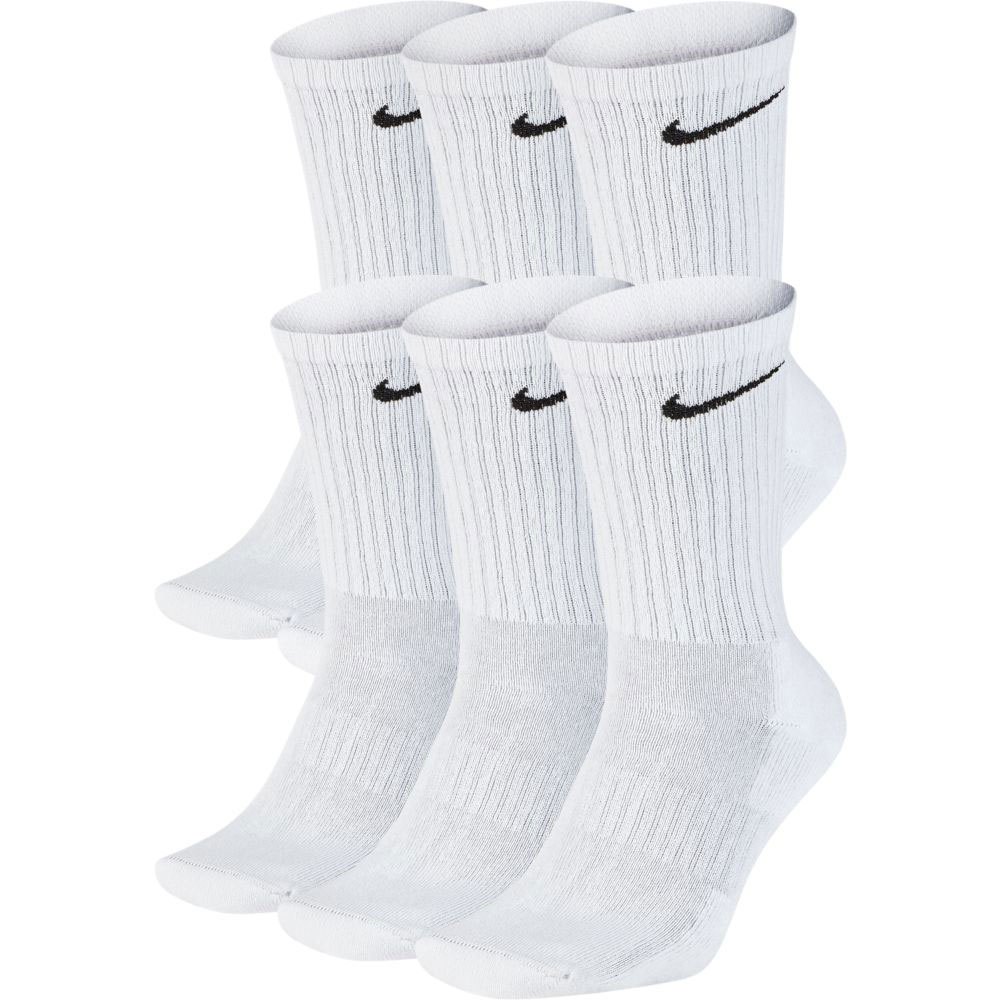 Nike Everyday Cushion Crew Band Socks 6 Pairs Blanc EU 34-38