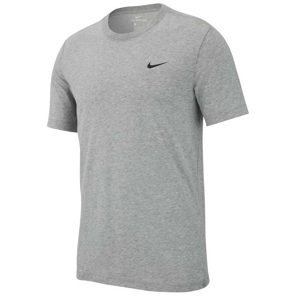 Nike Dri Fit Crew Solid Short Sleeve T-shirt Gris S / Tall Homme