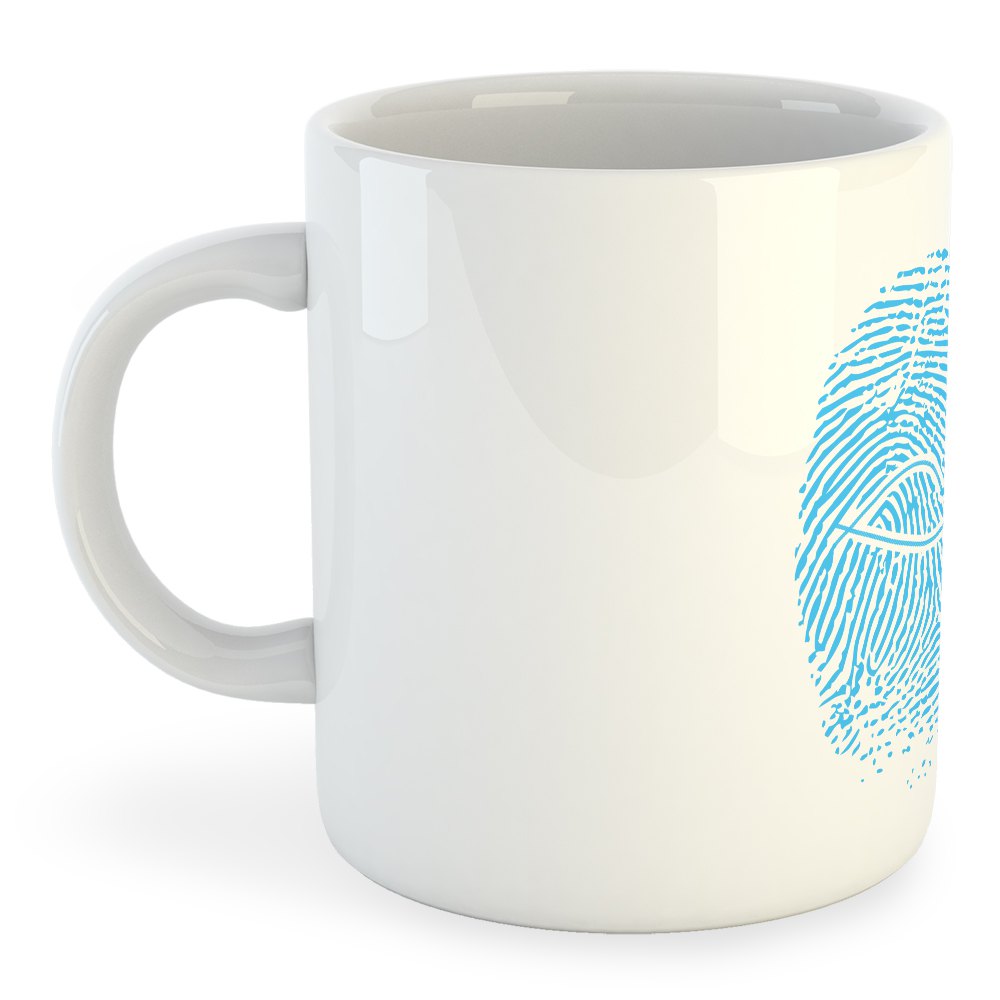 Kruskis Crossfit Fingerprint Mug 325ml Blanc
