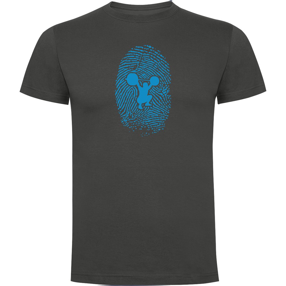 Kruskis T-shirt à Manches Courtes Fitness Fingerprint S Dark Grey