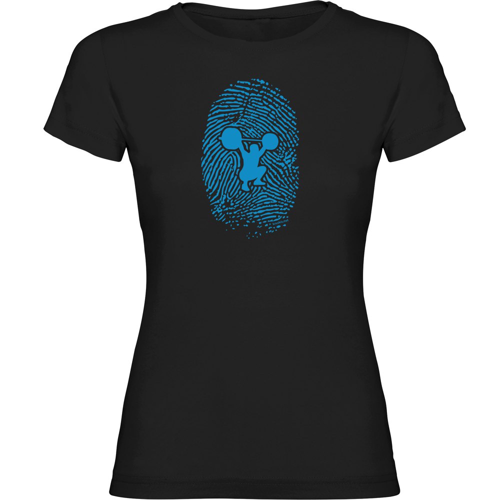 Kruskis Fitness Fingerprint Short Sleeve T-shirt Noir XL Femme