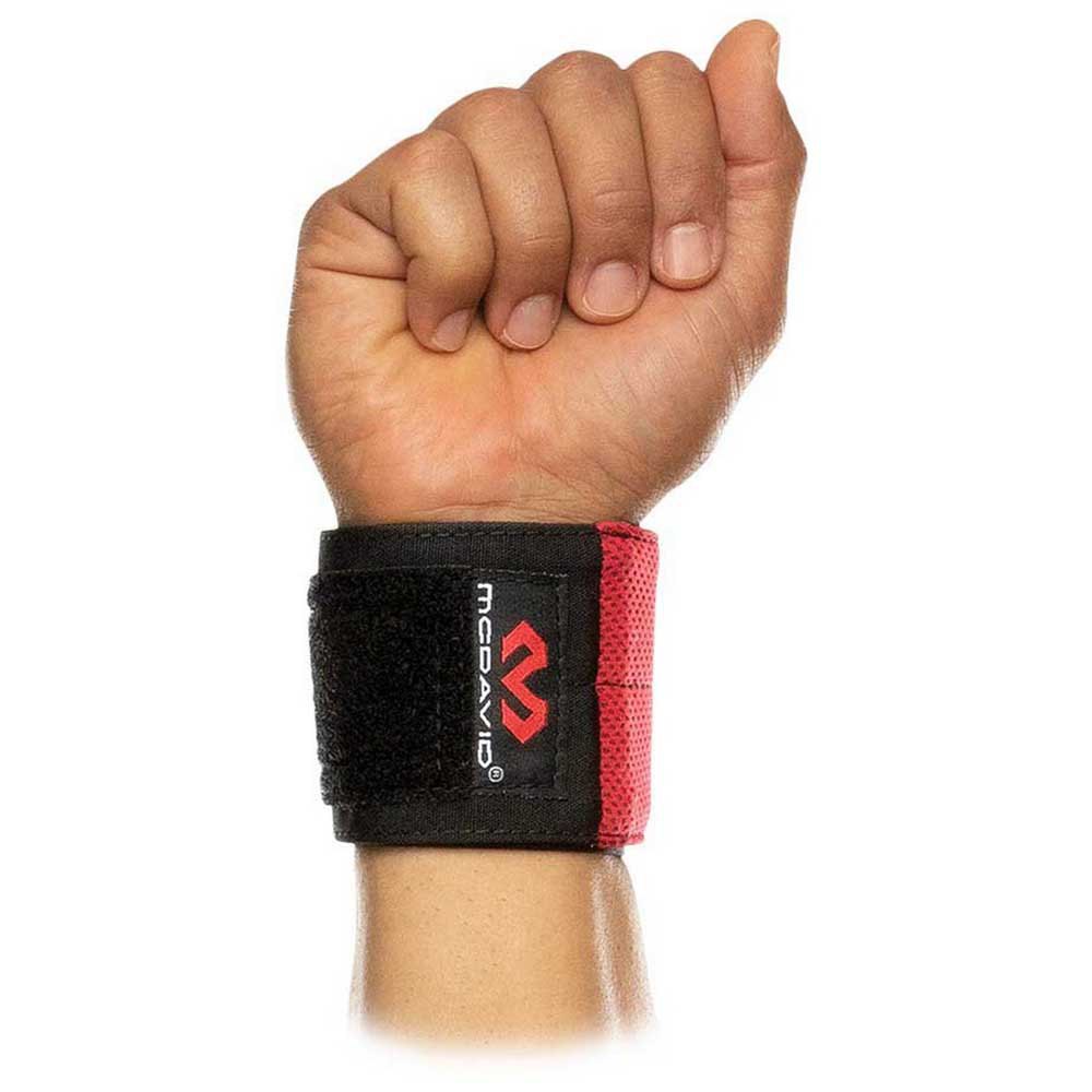 Mc David X-fitness Flex Fit Wrist Wraps One Size Black / Scarlet