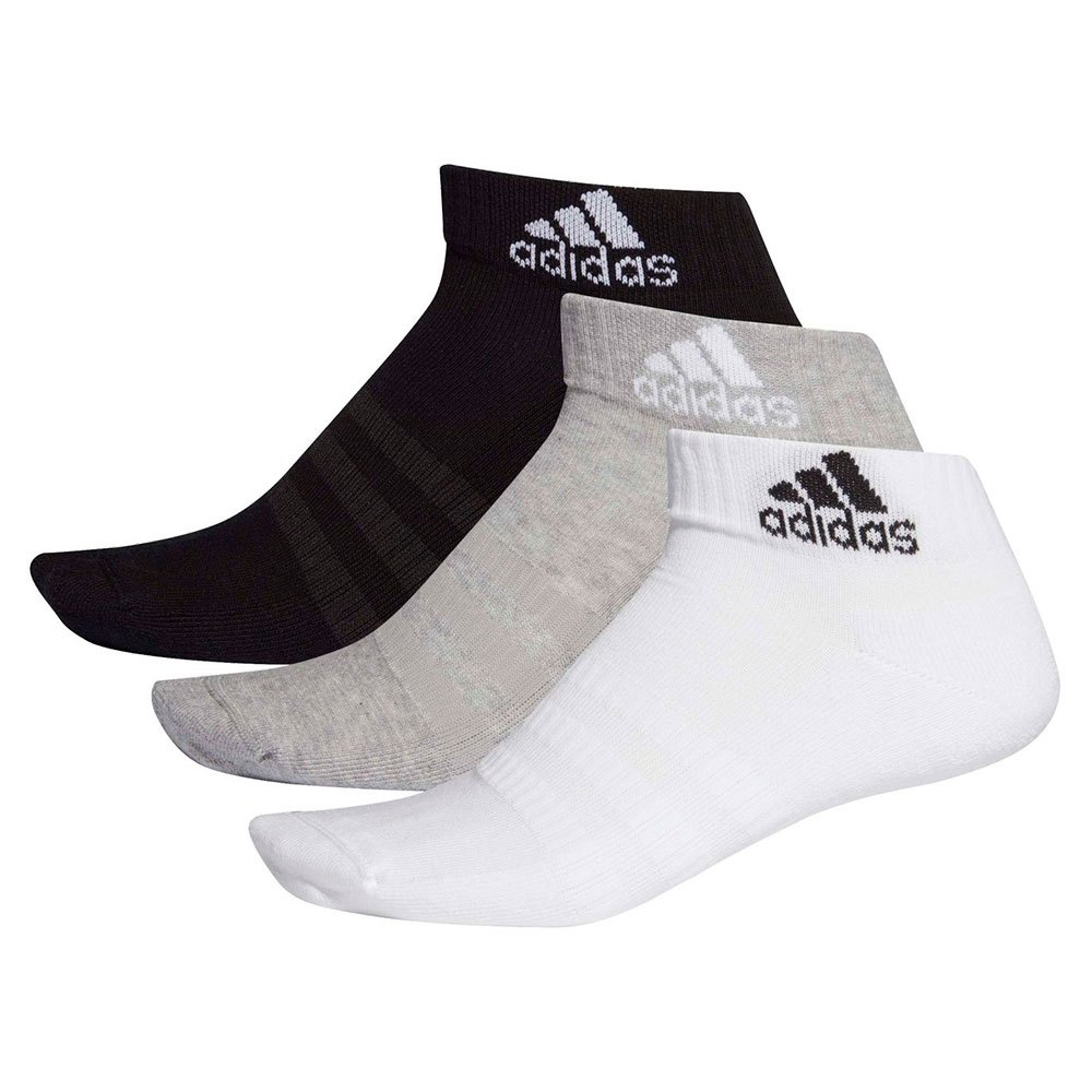 Adidas Cushion Ankle Socks 3 Pairs Blanc,Noir,Gris EU 46-48 Homme