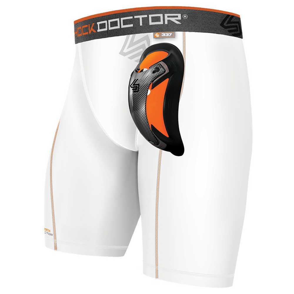 Shock Doctor Ultra Compression Kids Short Pants Blanc L