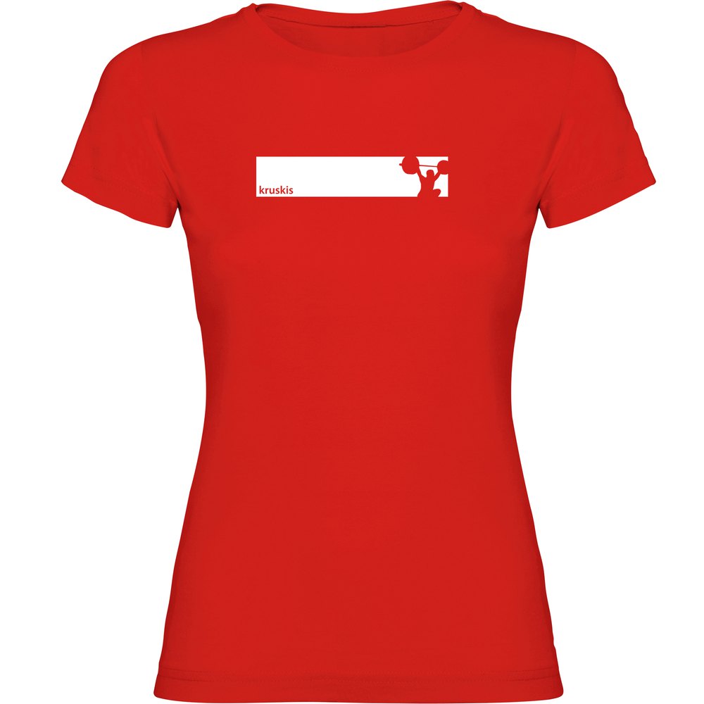 Kruskis Train Frame Short Sleeve T-shirt Rouge L Femme