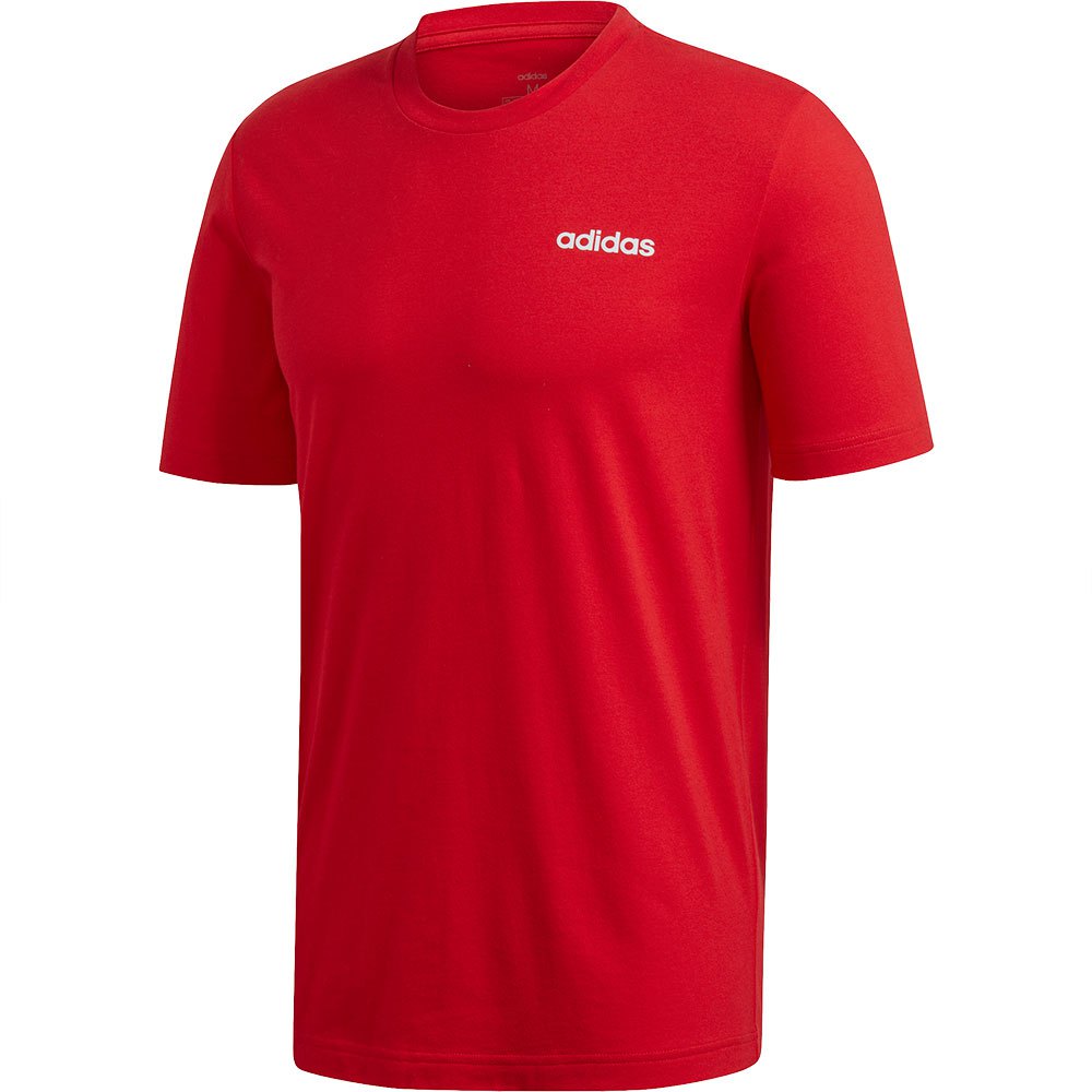 Adidas Essentials Plain Short Sleeve T-shirt Rouge XL Homme