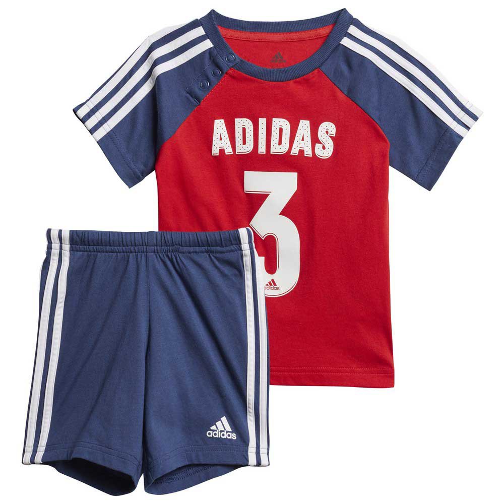 Adidas Sport Summer-track Suit Rouge,Bleu 3-4 Years Garçon