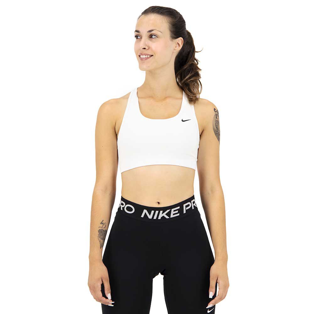 Nike Soutien-gorge De Sport à Maintien Moyen XL White / Black