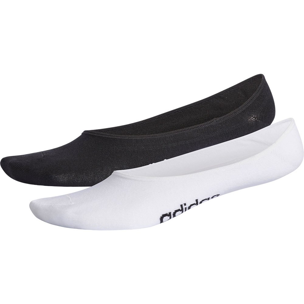Adidas Neo Pattern Liner Socks 2 Pairs Blanc,Noir EU 43-46