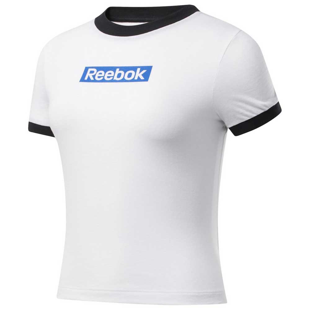 Reebok Training Essentials Linear Logo Slim Short Sleeve T-shirt Blanc L Femme
