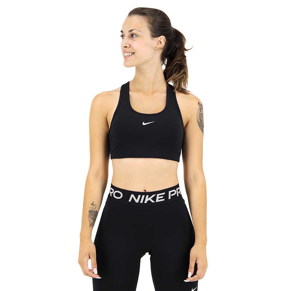 Nike Swoosh Medium Support Padded Sports Bra Noir L Femme