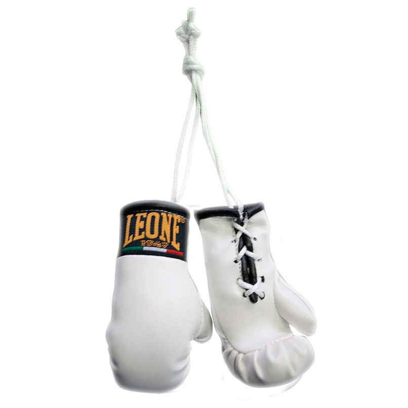 Leone1947 Mini Boxing Gloves Key Ring Blanc