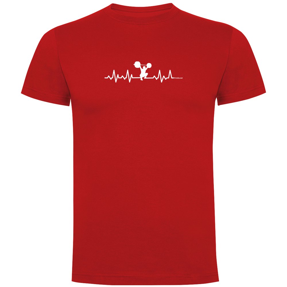 Kruskis Fitness Heartbeat Short Sleeve T-shirt Rouge 2XL Homme