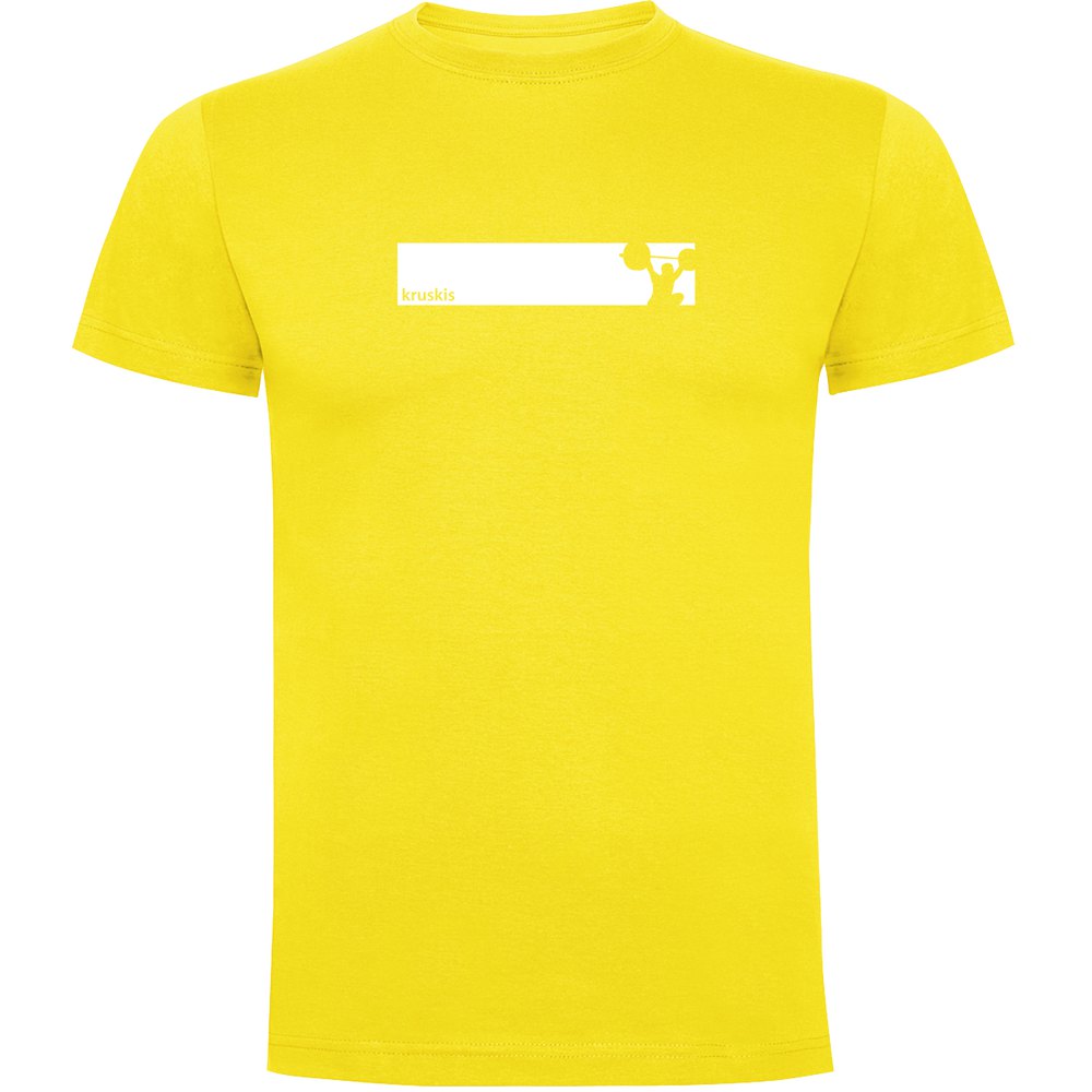 Kruskis Train Frame Short Sleeve T-shirt Jaune XL Homme